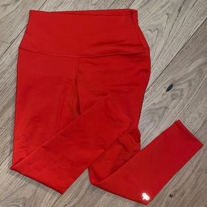 Alo yoga cherry red leggings